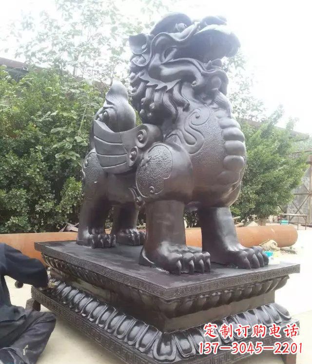 甘肃企业门口貔貅铜雕