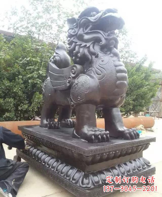 甘肃打造传统艺术象征——精美貔貅雕塑