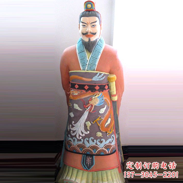 甘肃中国领先的秦始皇钢玻璃雕塑