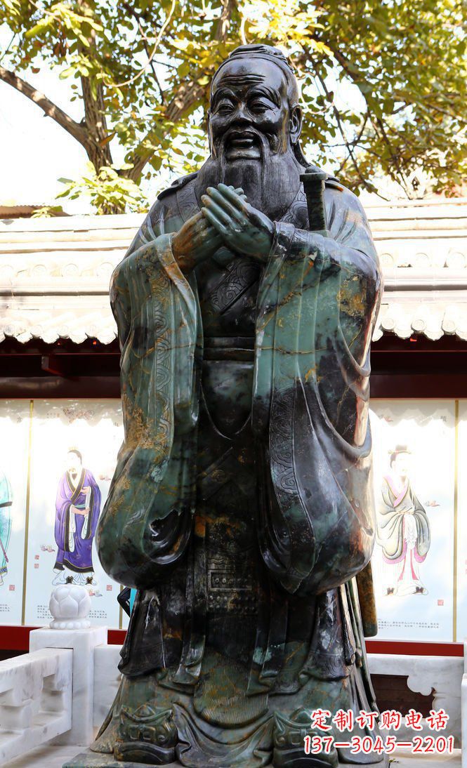 甘肃青铜孔子行教像,把智慧和精神传承
