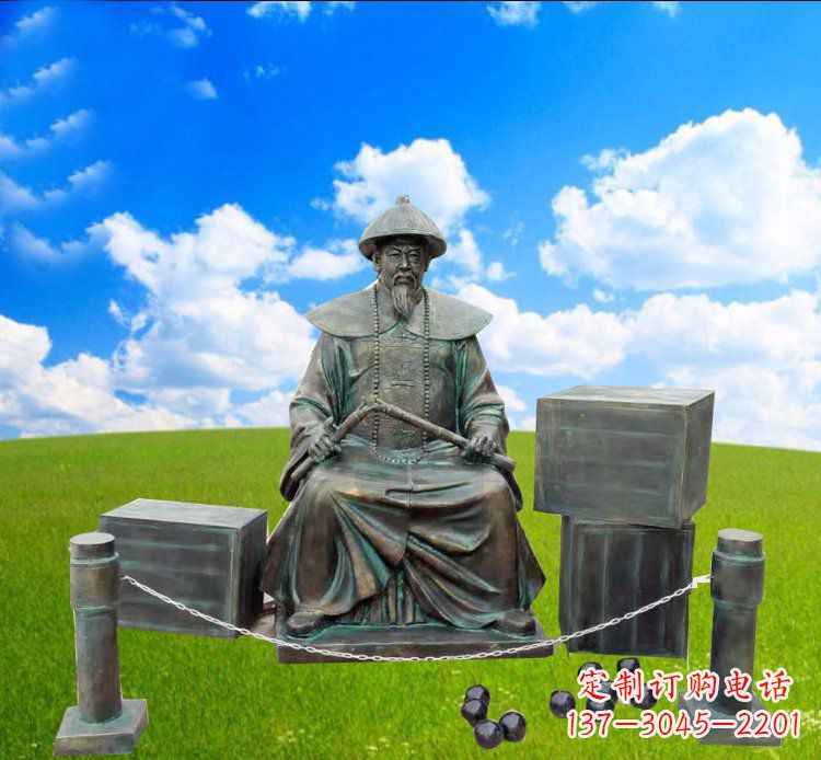 甘肃青铜雕刻的传奇——林则徐铜雕