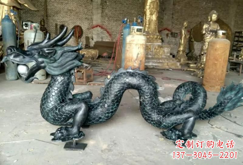 甘肃青铜龙戏珠专业装饰艺术雕塑