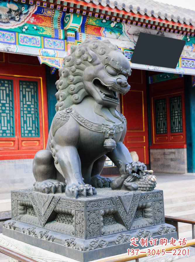 甘肃青铜狮子雕塑,精美北京狮雕塑