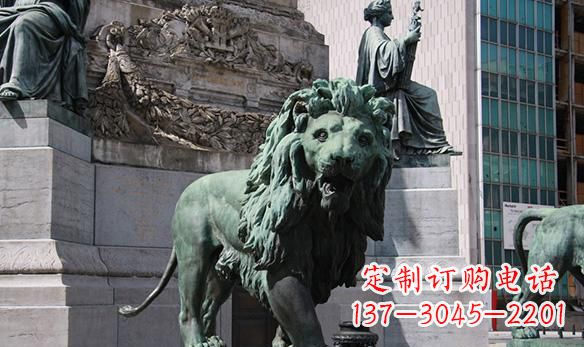 甘肃传承传统工艺,狮子雕塑精品上市