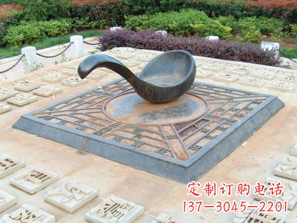 甘肃青铜司南指南针:体现传统文化的精致雕塑