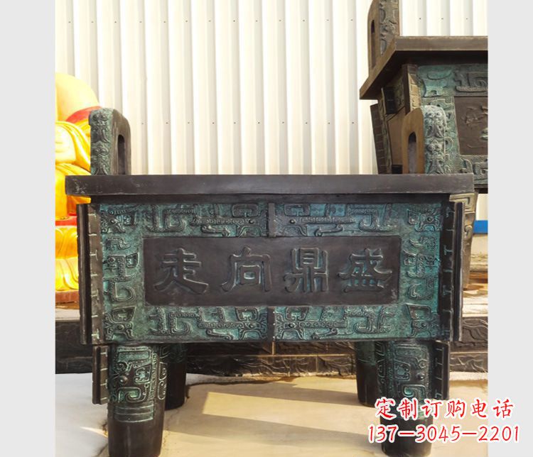 甘肃青铜香炉雕塑,传承中国文化
