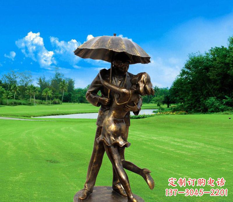 甘肃中领雕塑-专业制作情侣公园景观雕塑