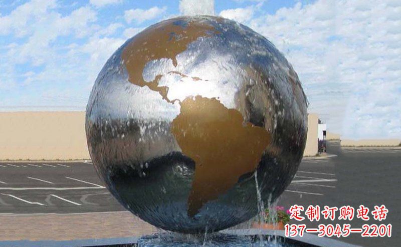 甘肃精细不锈钢地球雕塑,让您的家居更有文艺范