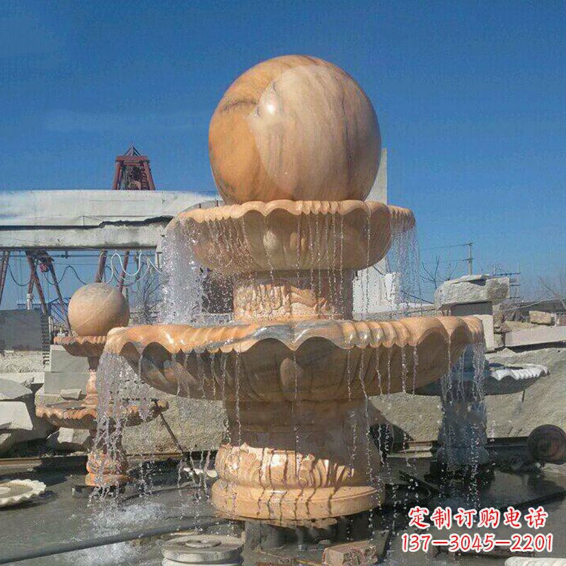 甘肃曲阳石雕风水球喷泉:给你家的空间带来最好的祝福
