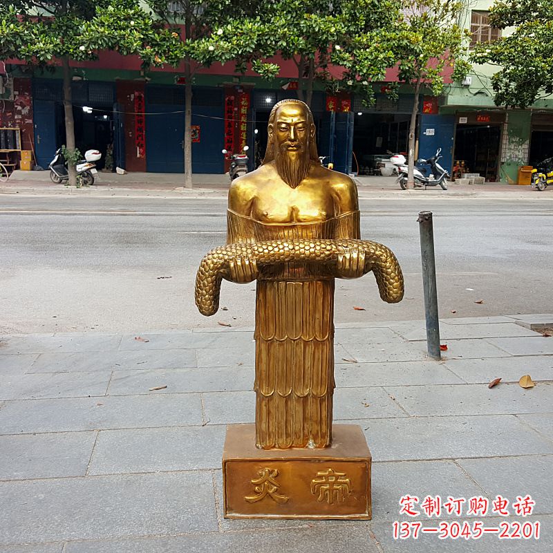 甘肃昆仑山神农雕塑像,传承古老艺术
