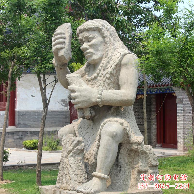 甘肃燧人氏石雕,传承中国古代文化