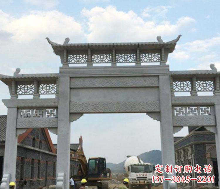 甘肃牌坊大理石石雕：显露美丽的古典风情