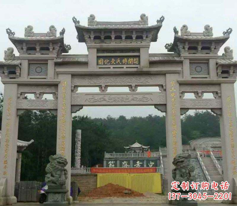 甘肃中领雕塑：顶级大理石牌坊石雕
