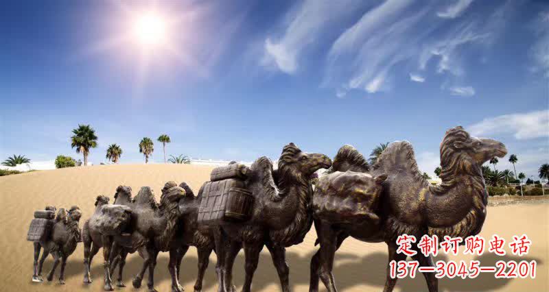 甘肃中领雕塑沙漠骆驼铜雕制作工艺与定制标准
