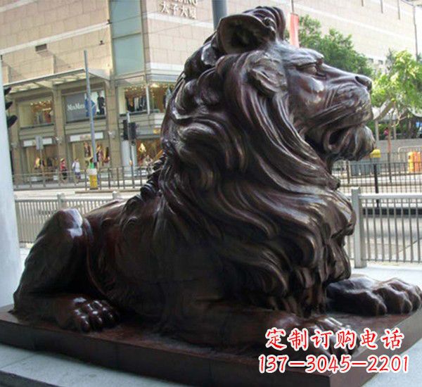 甘肃汇丰铜狮子雕塑,引领潮流,传承中国古典文化