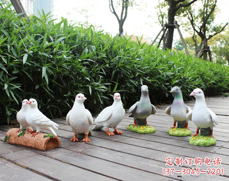 甘肃祝福世界的和平鸽雕塑
