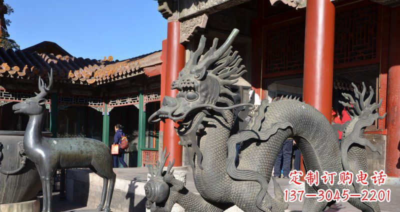 甘肃中领雕塑厂家的青铜神龙雕塑,以神龙作为主…