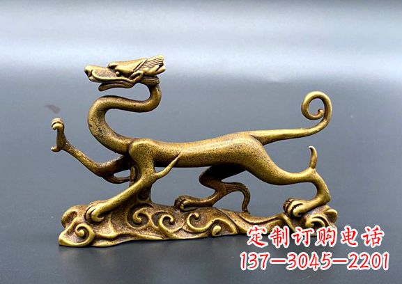 甘肃精美青龙雕塑深受艺术爱好者欢迎