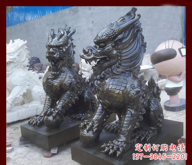 甘肃中领雕塑的麒麟铜雕是塑造精美的工艺结果。…