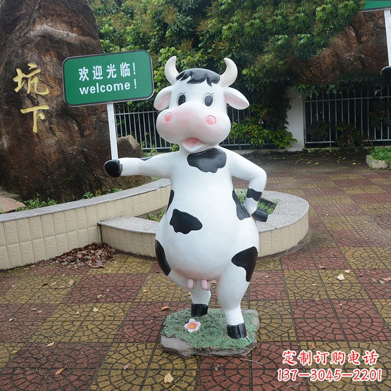 甘肃中领雕塑:生肖牛卡通雕塑