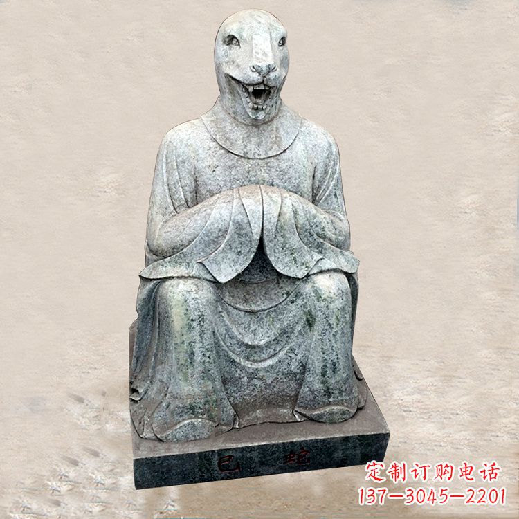 甘肃精美的生肖蛇兽雕塑