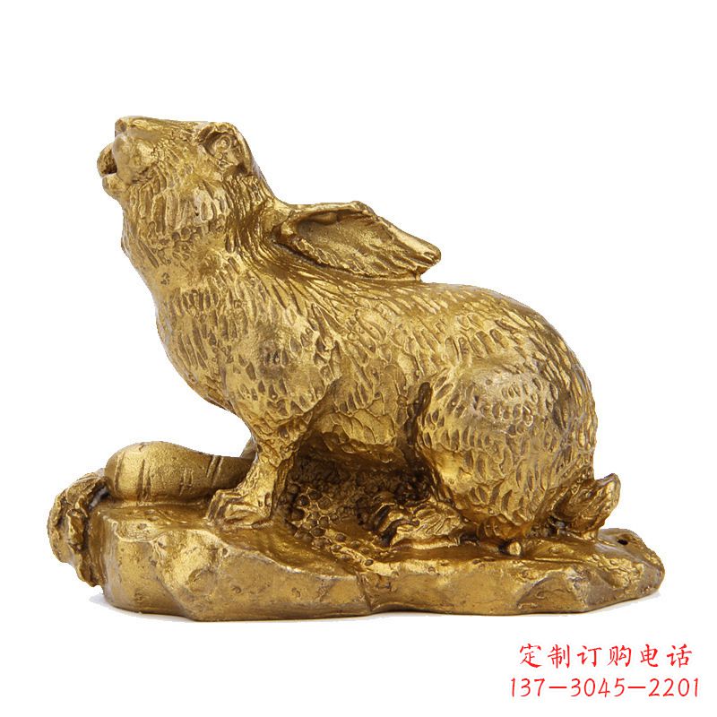 甘肃精美铸铜鎏金动物雕塑