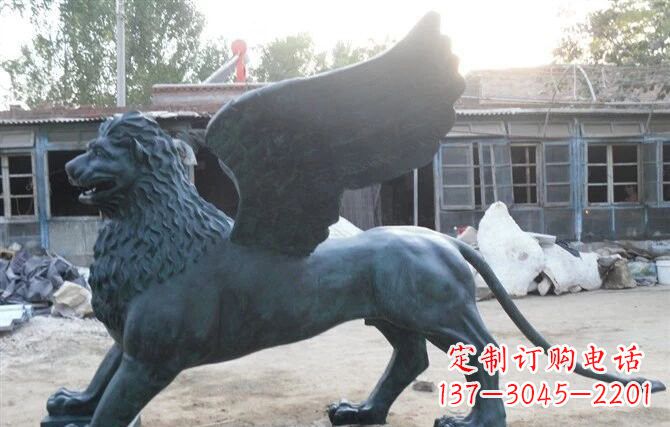 甘肃圣马可飞狮铜雕