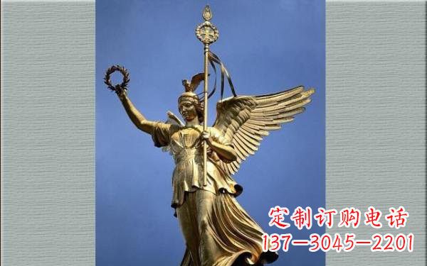 甘肃优雅的胜利女神铜雕