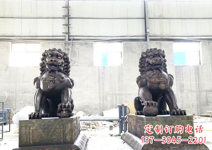 甘肃中领雕塑专业生产高端铜狮子雕塑。狮子雕塑…