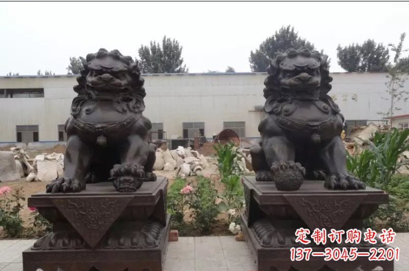 甘肃精灵定制狮子铜雕塑