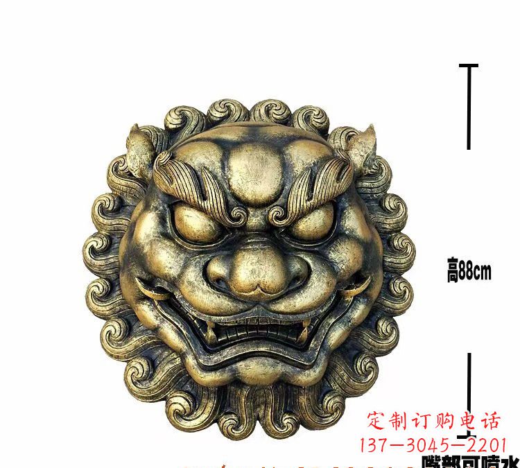 甘肃领雕品质狮子头铜雕