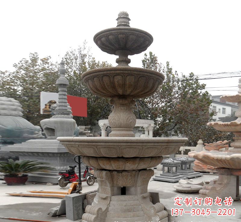 甘肃钵式喷泉雕塑,精美装饰您的家园