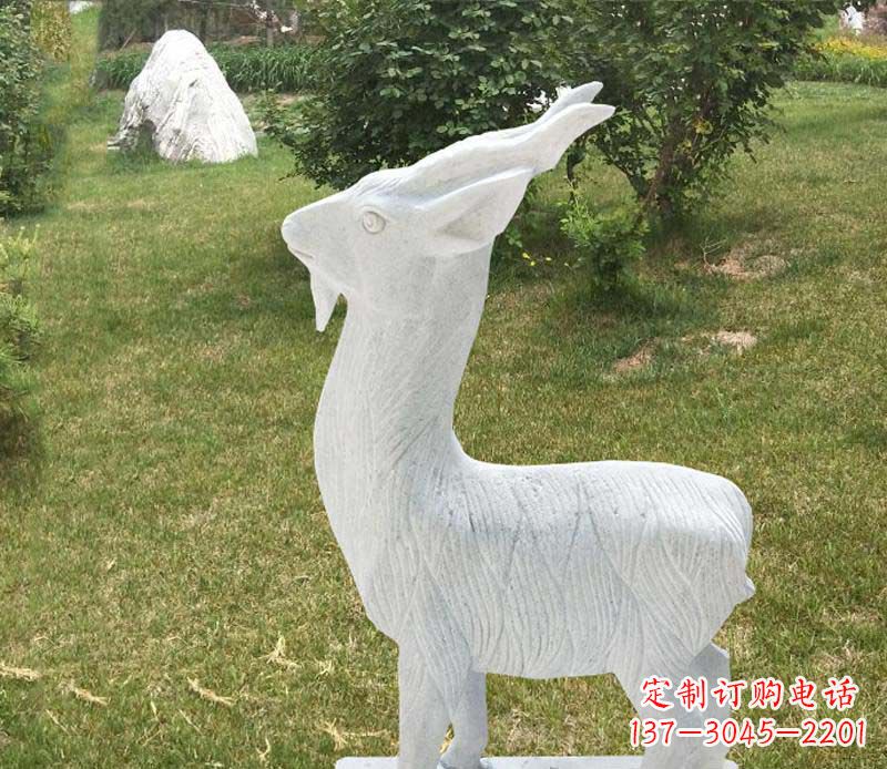 甘肃中领雕塑角度石雕动物羊雕塑