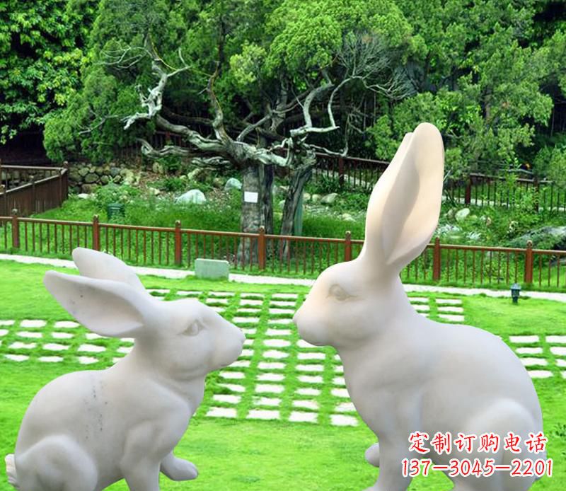 甘肃中领雕塑定制独特的兔子雕塑