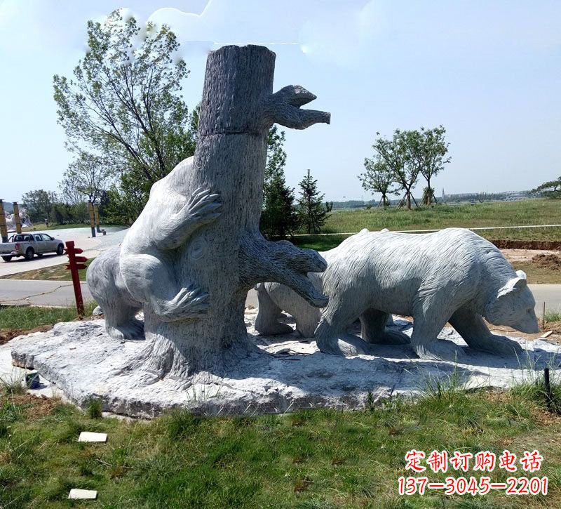 甘肃欧洲风格狗熊公园雕塑