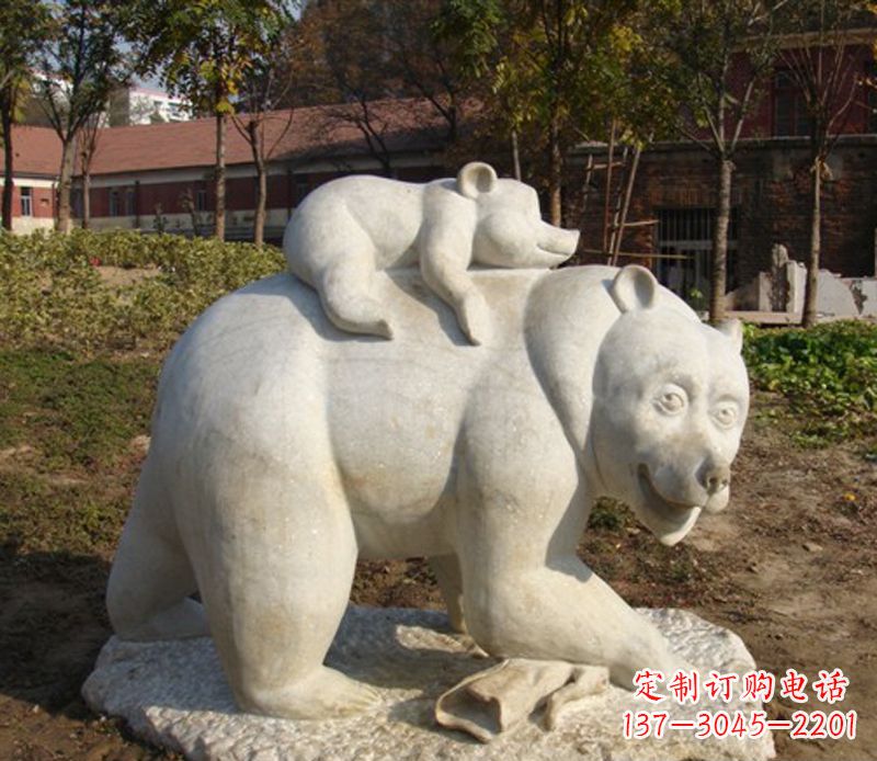 甘肃狗熊雕塑景观，给你一个精美园林