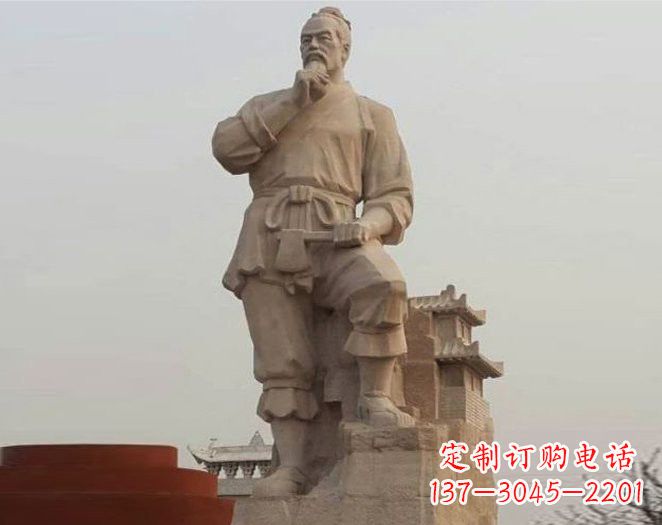 甘肃重拾古代风采,中领雕塑打造高贵的鲁班雕塑