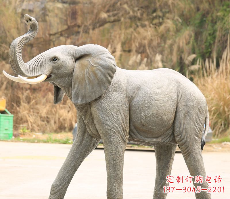 甘肃中领雕塑大象雕塑特色定制