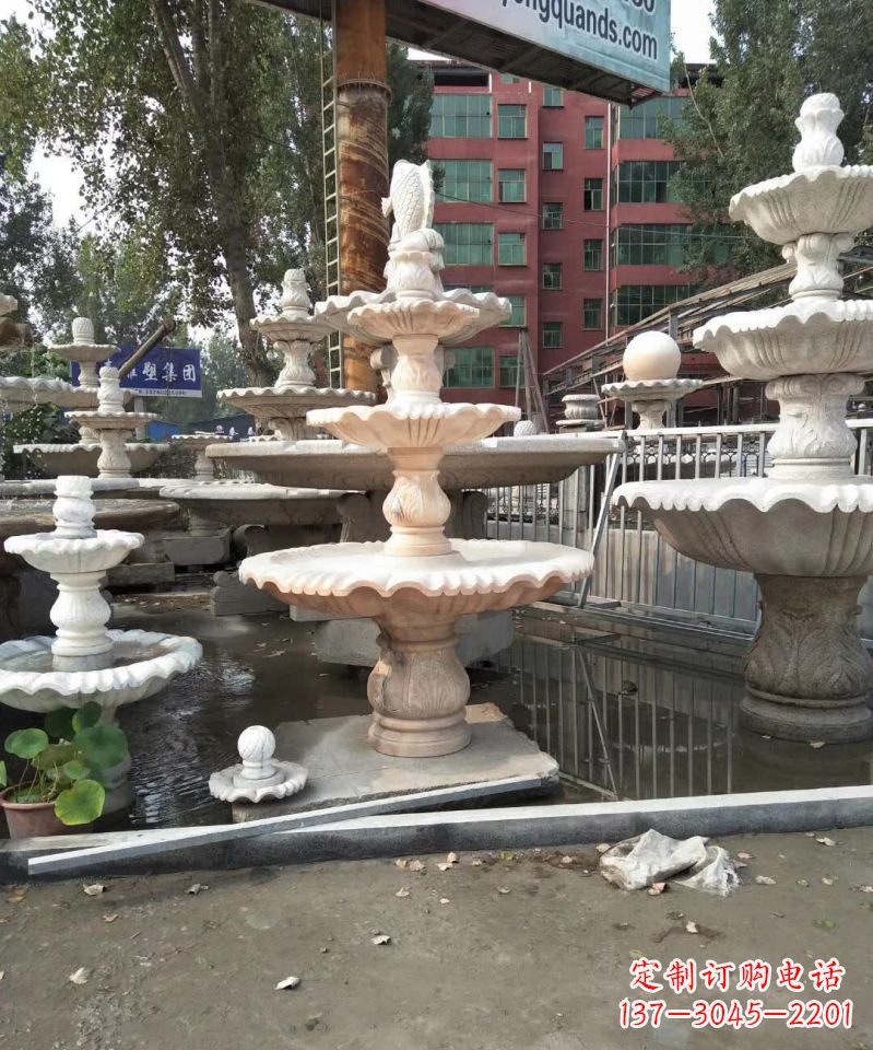 甘肃中国传统石雕喷泉,雕刻艺术之美