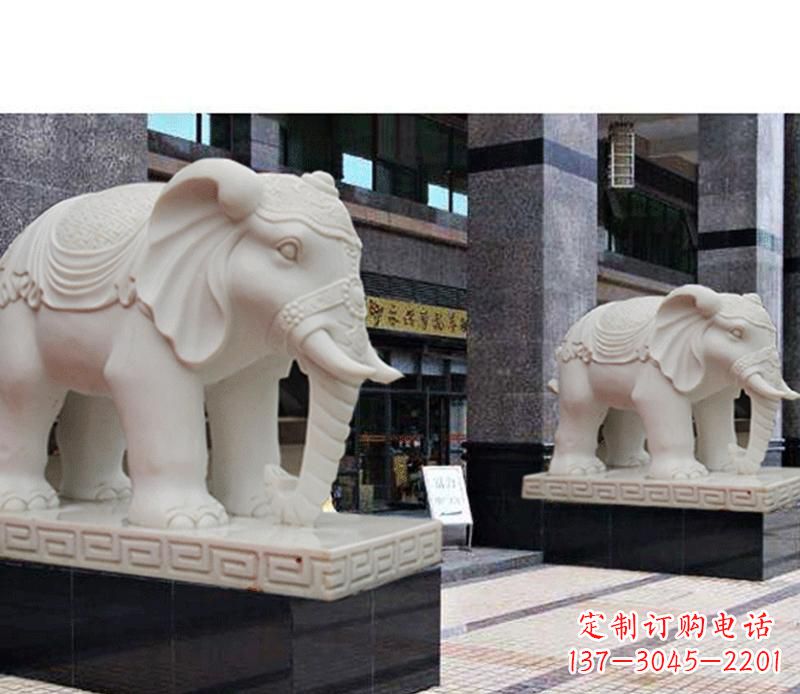 甘肃最佳选择——石雕酒店大象雕塑