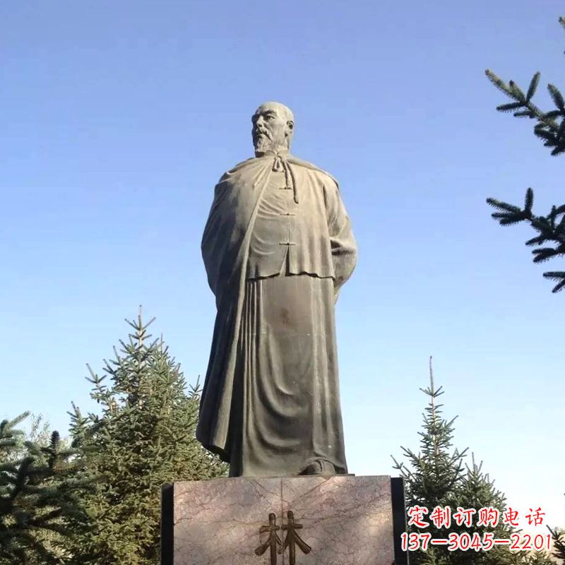 甘肃令人敬畏的林则徐雕像