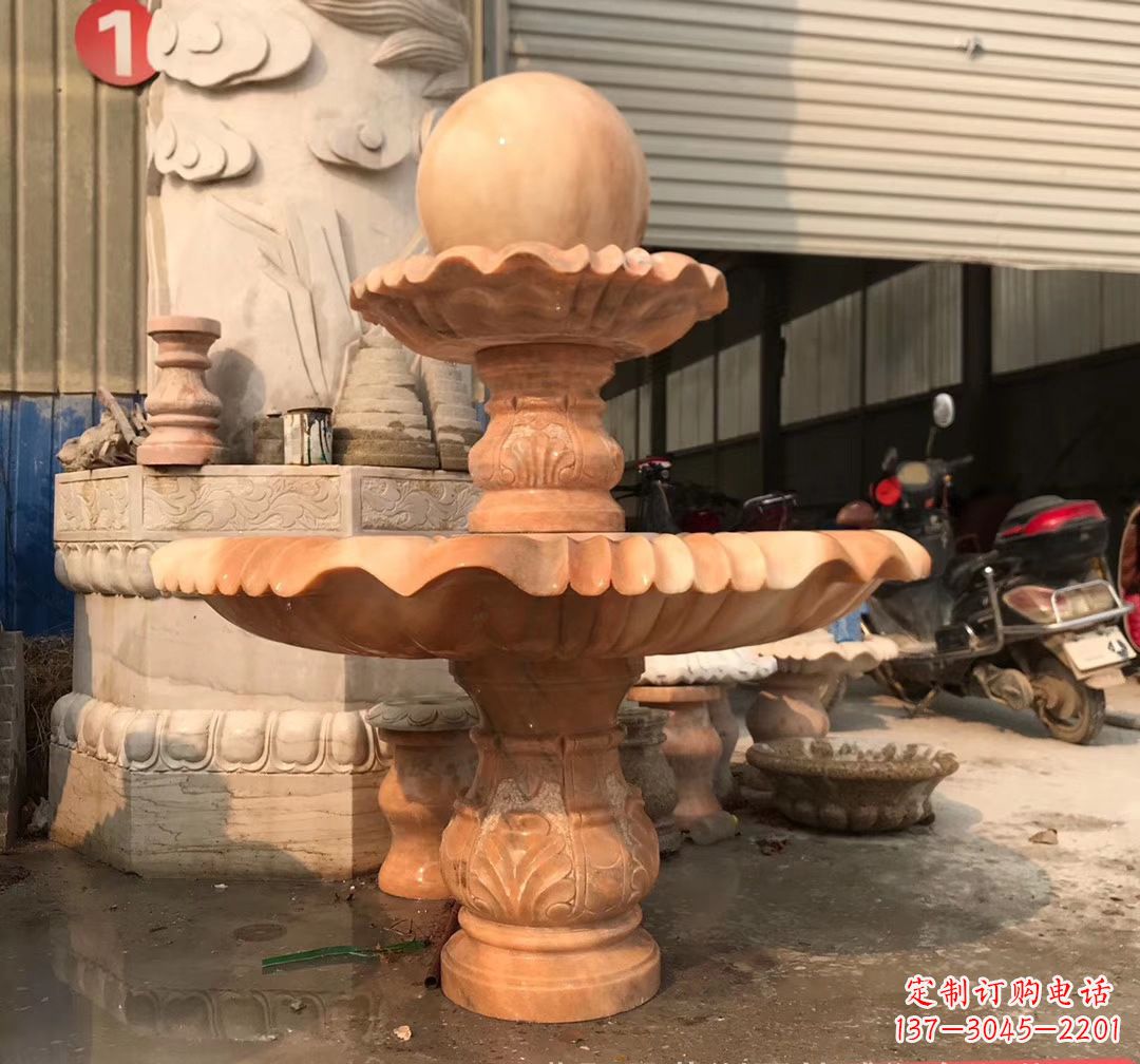 甘肃象征祥和的石雕风水球雕塑
