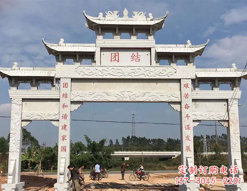 甘肃定制牌坊雕塑,展现精湛工艺