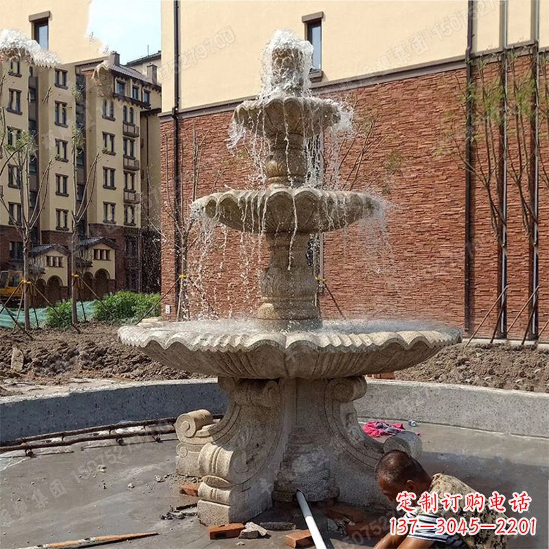 甘肃中领雕塑石喷泉雕塑