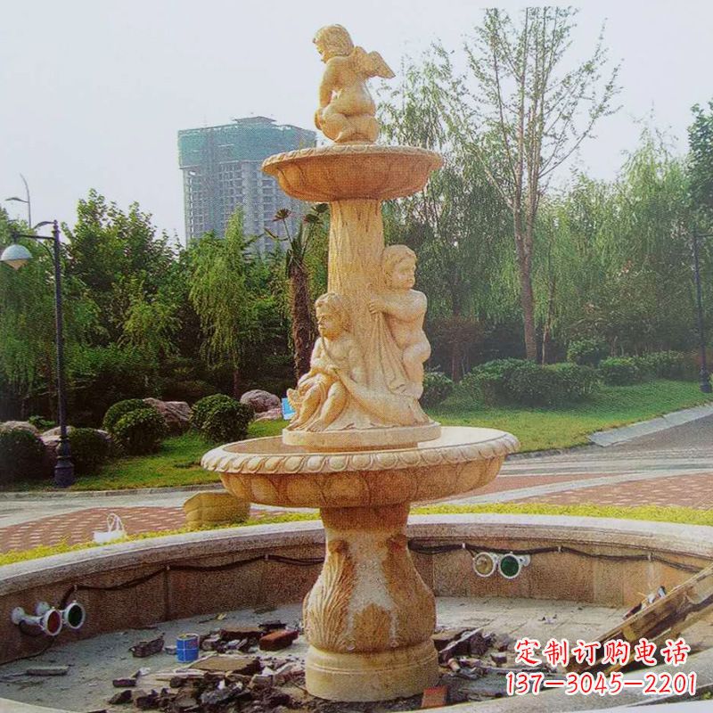 甘肃石雕喷泉龙头——美观优雅的水景定制