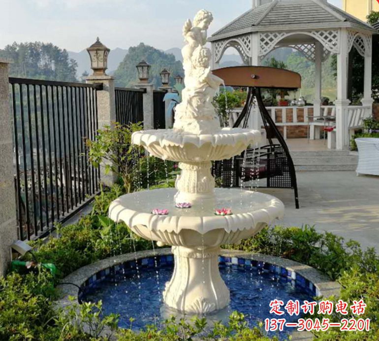 甘肃石雕喷泉水池-精致定制