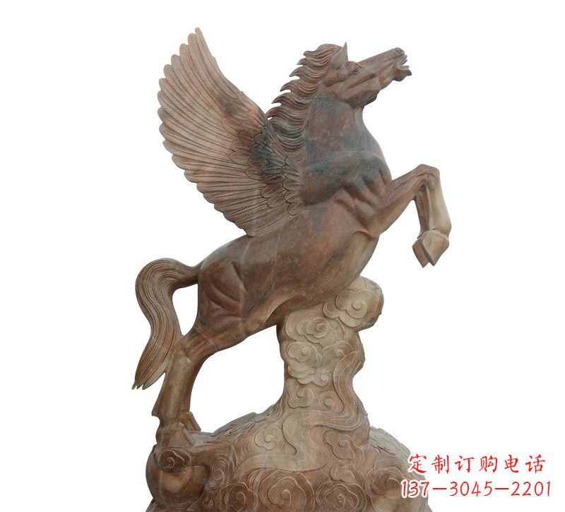 甘肃石雕祥云飞马