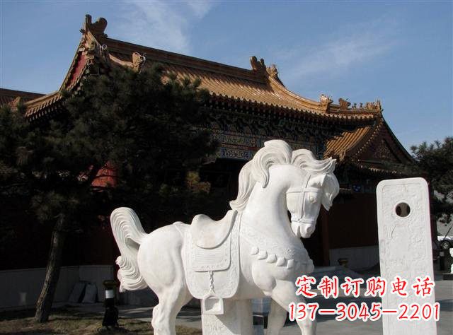 甘肃石雕小马
