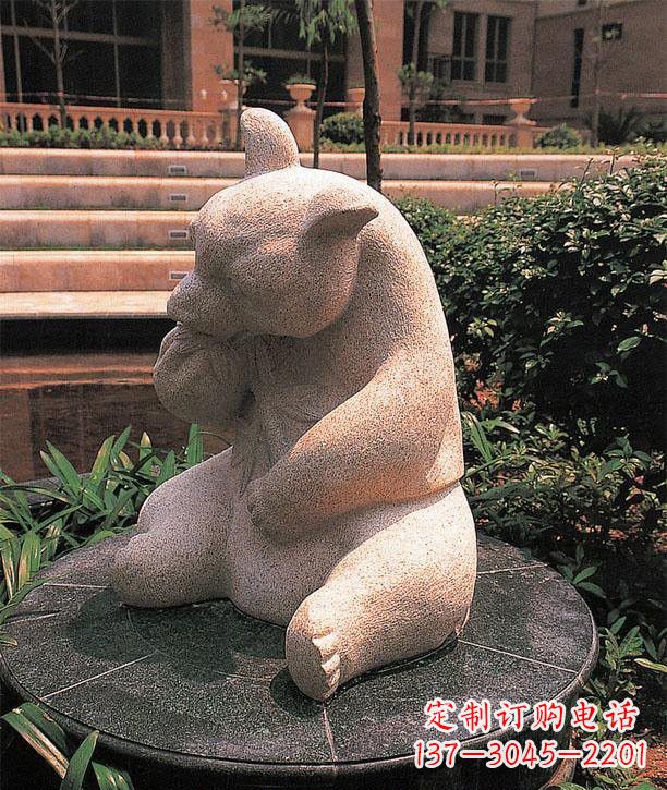 甘肃石雕熊猫