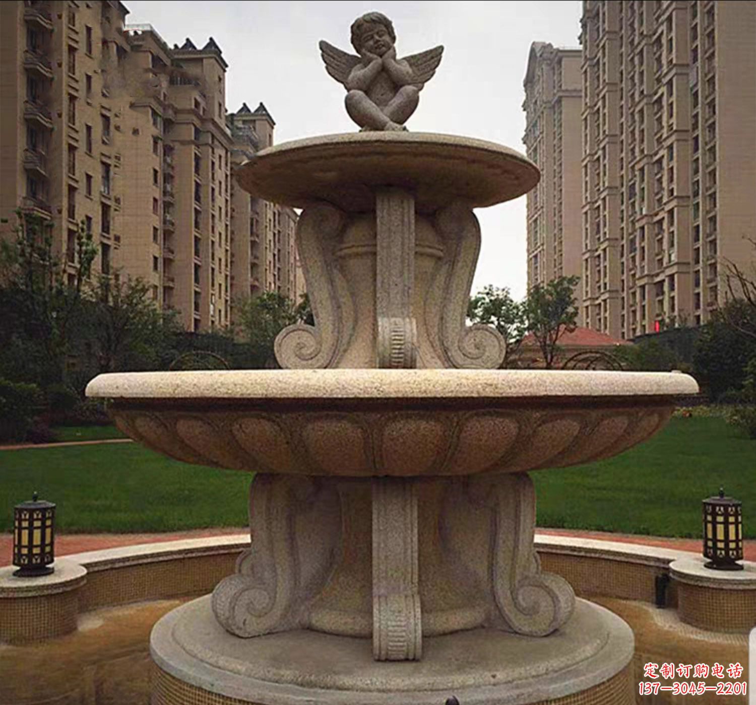 甘肃石雕鱼喷泉